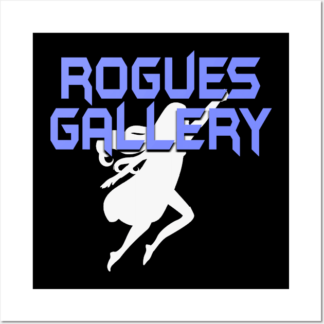 ROGUES GALLERY Female (White Silhouette) Wall Art by Zombie Squad Clothing